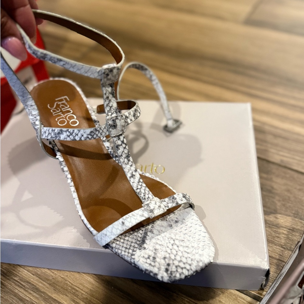 Franco Sarto Snakeskin Patterned Sandals